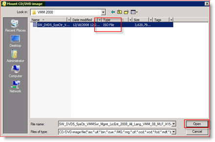 MagicISO Mount ISO en Virtual Drive para Windows Server 2008