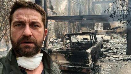 ¡El actor de Hollywood James Butler le recuerda a Palestina la casa en llamas!