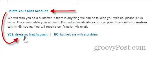 Cómo eliminar tu cuenta de Mint.com