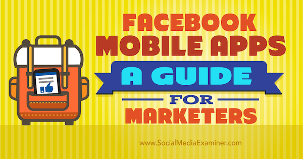 administrar el marketing con las aplicaciones móviles de Facebook