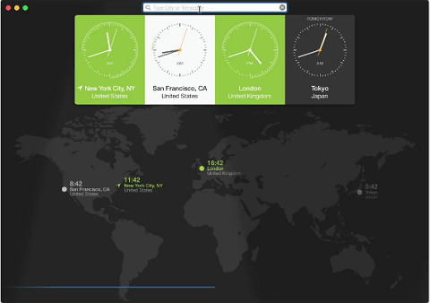 aplicación de reloj mundial