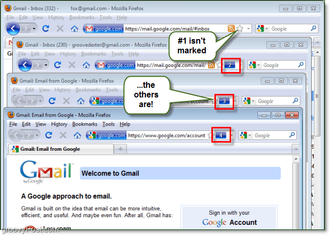 Inicie sesión en varias cuentas de Gmail o sitios web con Firefox