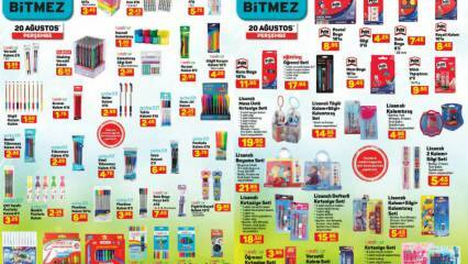 ¡La dirección más barata para productos escolares! A101 ¡El catálogo estrella de la semana fue lanzado el 20 de agosto!