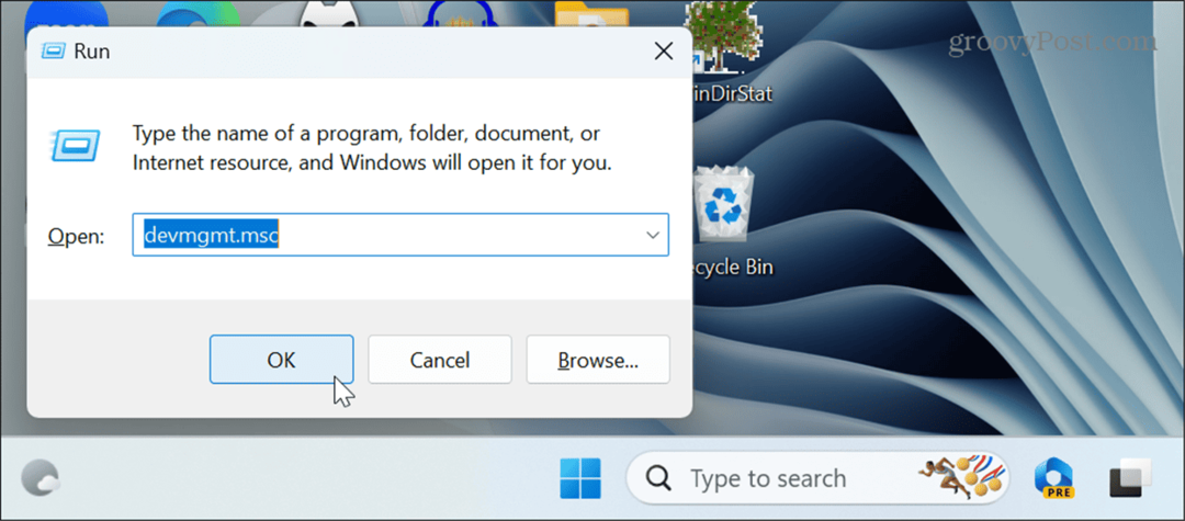 Abra el Administrador de dispositivos en Windows 11