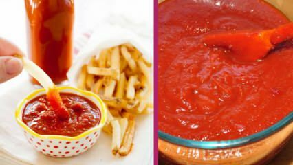 ¿Cómo hacer la salsa de tomate más fácil? Trucos para hacer ketchup! Salsa de tomate