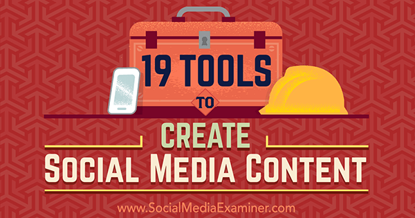 herramientas de creación de contenido de redes sociales