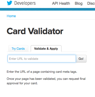 validador de tarjetas de twitter