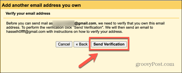 verificación de envío de gmail
