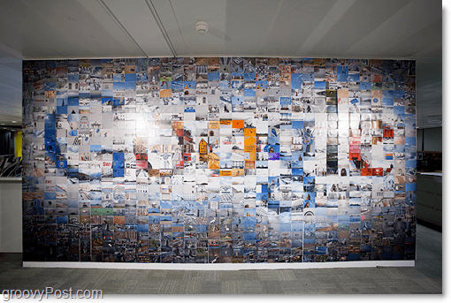 Logotipo enorme del mosaico de la foto de Google