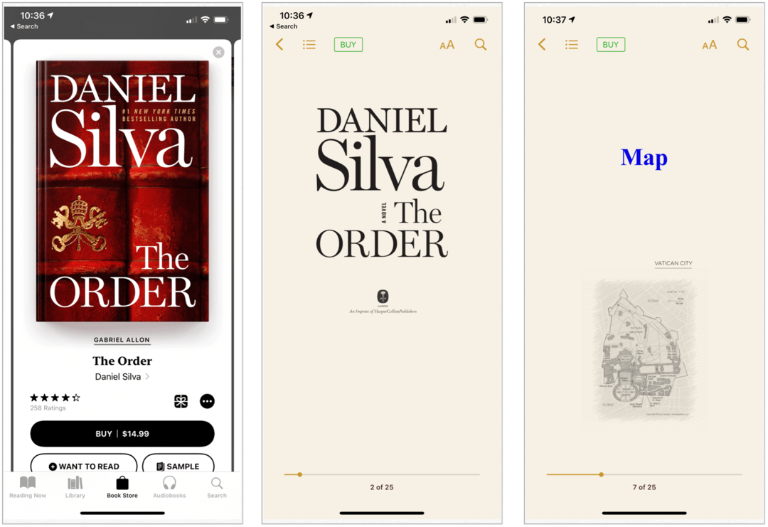 Apple Books en iPhone
