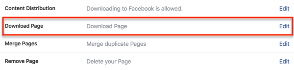 Encuentra la opción para descargar los datos de tu página en la configuración de Facebook.