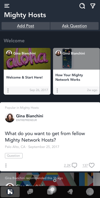 Construyendo una comunidad en un mundo cambiante de las redes sociales con información de Gina Bianchini en el podcast de marketing en redes sociales.