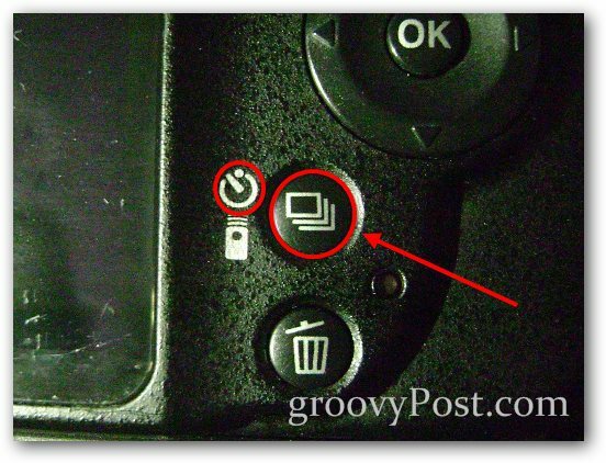botón del temporizador Nikon configurar configuración
