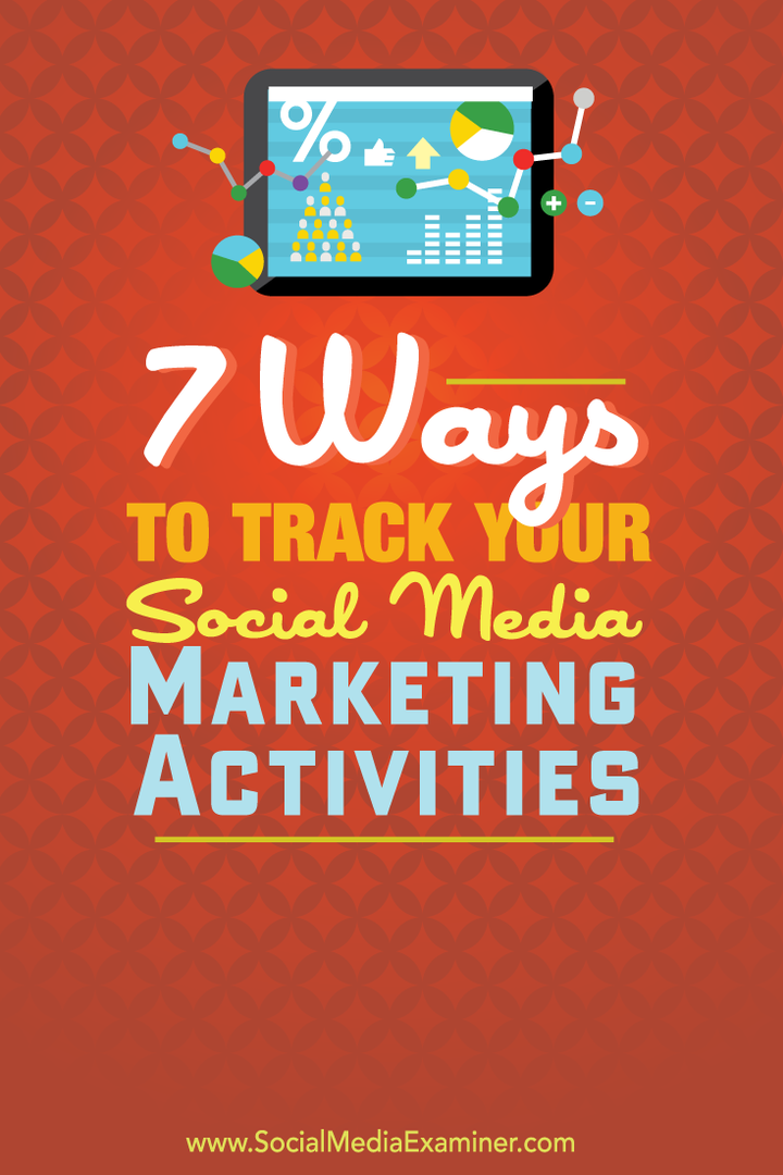 consejos para rastrear sus actividades de marketing en redes sociales