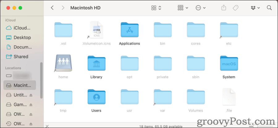 Mostrar archivos ocultos en Mac en Finder