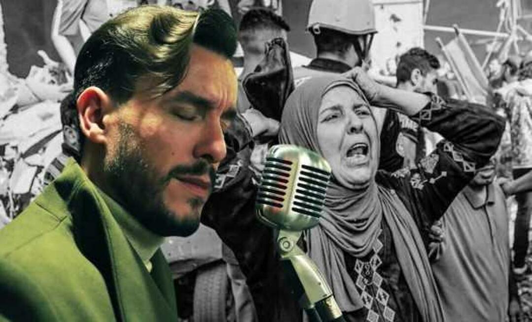 ¡La acción de Cem Adrian, que cantó su balada para el pueblo palestino, recibió un gran aplauso!