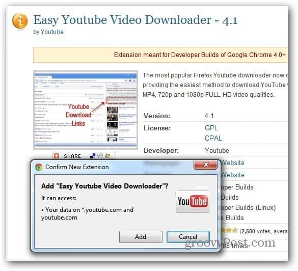 Chrome Easy YouTube