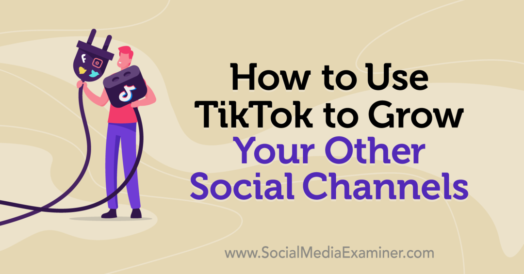 Cómo usar TikTok para hacer crecer sus otros canales sociales: examinador de redes sociales
