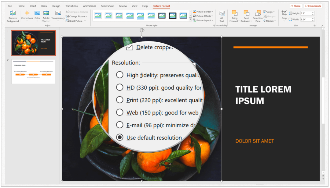 Cómo comprimir imágenes en Microsoft PowerPoint
