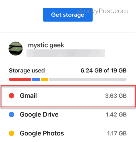 espacio de gmail usado google drive