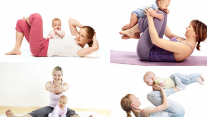 ¿Qué ejercicios se deben hacer después del parto? Movimientos tensos del abdomen