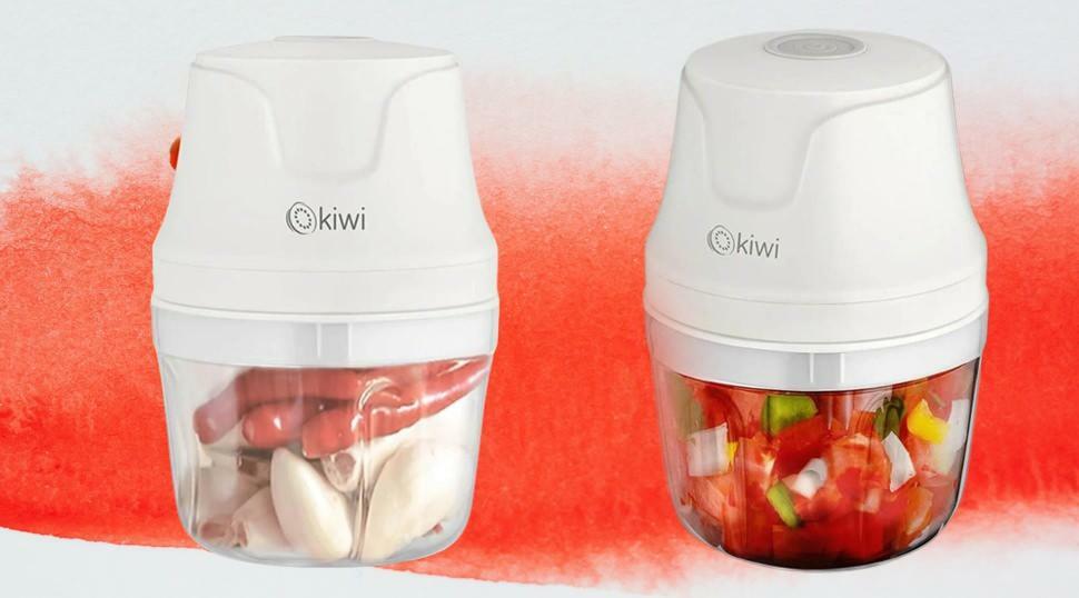 Licuadora picadora de alimentos recargable Kiwi Kc8203 de 3 cuchillas