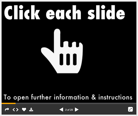 diapositiva en la que se puede hacer clic en slideshare