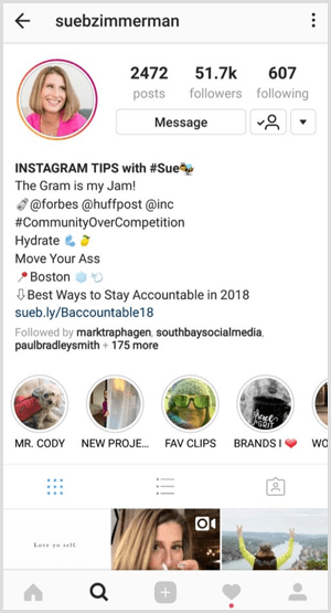 Destacados de múltiples historias de Instagram en el perfil