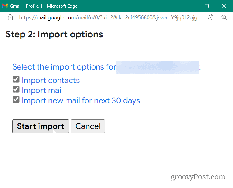 elegir artículos de importación