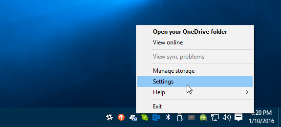 1 Configuración de OneDrive