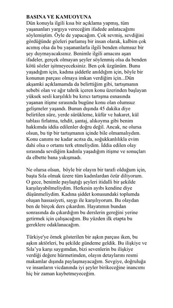 Ahmet Kural se disculpó con Sila
