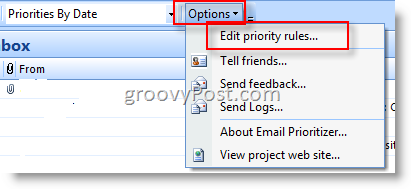 Priorizador de correo electrónico de Microsoft:: groovyPost.com