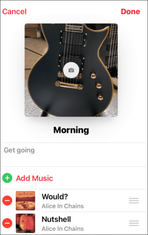 cambiar la imagen de una lista de reproducción en Apple Music