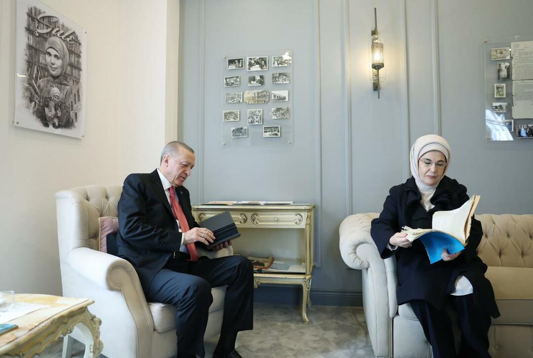 El presidente Recep Tayyip Erdogan y su esposa Emine Erdogan