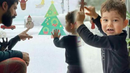 ¡Burak Özçivit y el hijo de Fahriye Evcen, Karan, conocieron a Baby Snow por primera vez!