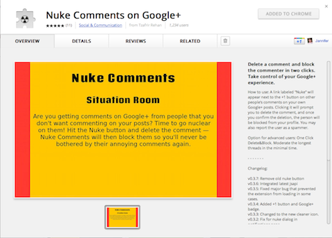 comentarios nucleares en google +