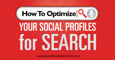 optimizar los perfiles sociales para la búsqueda