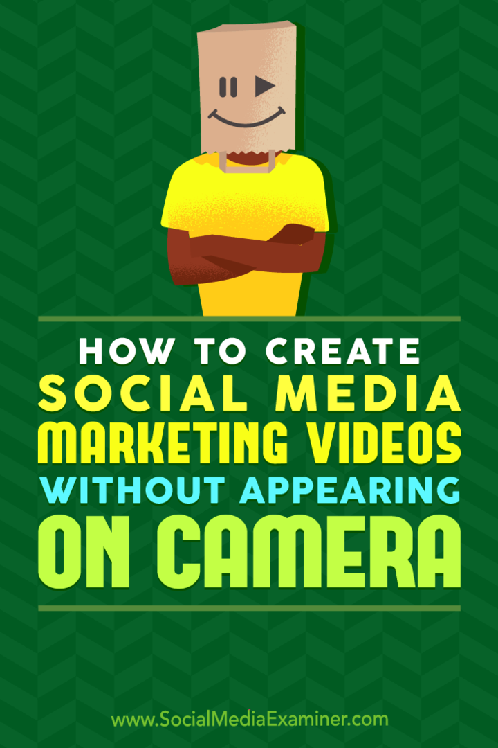 Cómo crear videos de marketing en redes sociales sin aparecer en la cámara: examinador de redes sociales