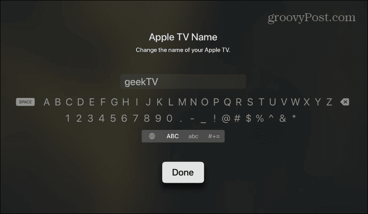 Cambia el nombre de tu Apple TV