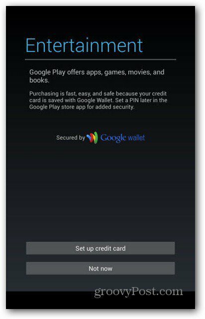 Cuentas de usuario de Nexus 7 - Google Wallet