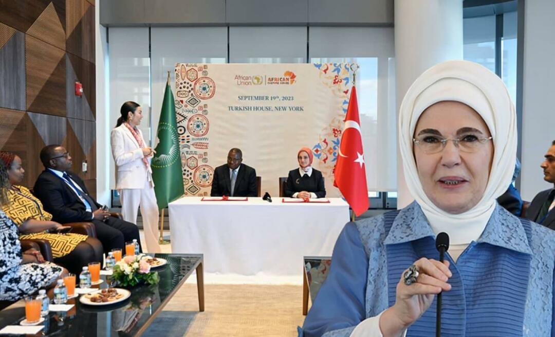 ¡Se firmó un memorando de entendimiento entre la Asociación de la Casa de la Cultura Africana y la Unión Africana!Emine Erdoğan...