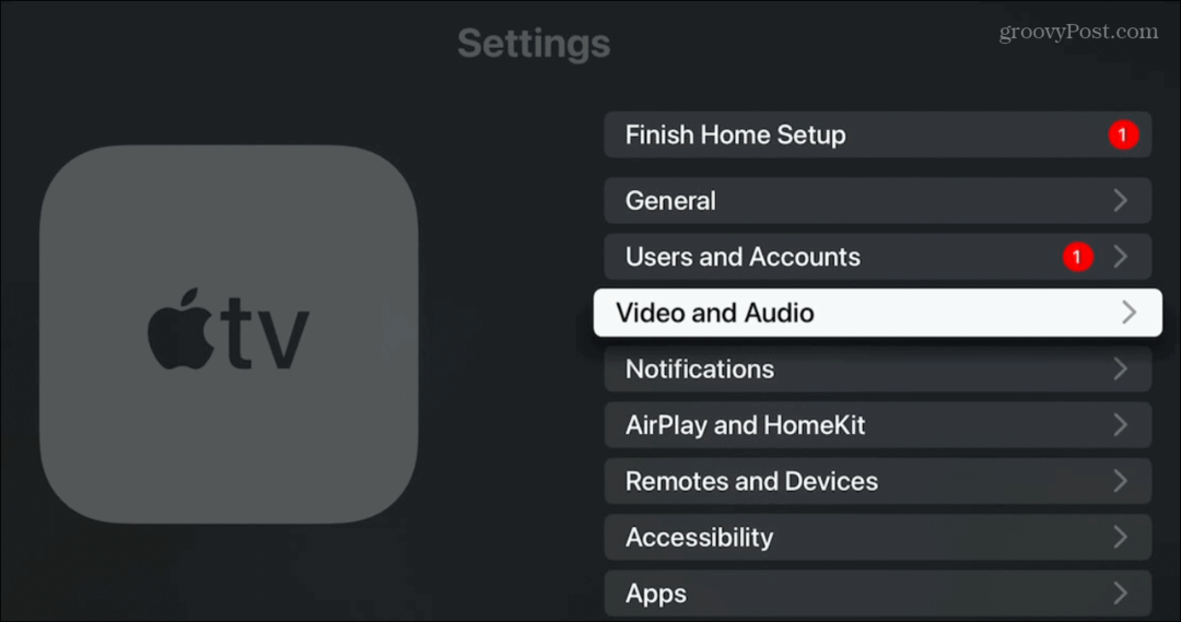 Cómo cambiar la resolución de pantalla de Apple TV