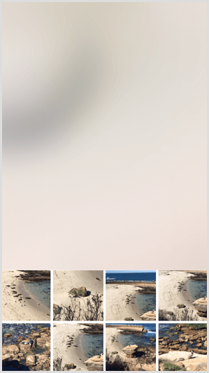 Elija imágenes del carrete de la cámara para usar con Hype Type.