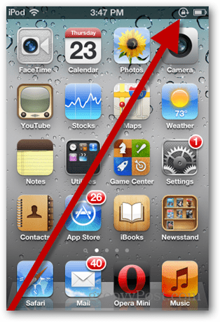 IPhone o iPod Touch: deshabilitar la orientación automática