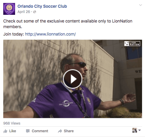 facebook del club de fútbol de la ciudad de orlando