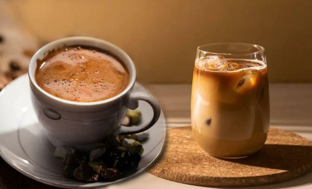¿Cómo hacer café helado con café turco? Hacer café frío a partir de café turco.