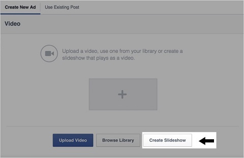 herramienta de presentación de diapositivas de facebook