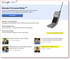 Google Voice April Fools 2010