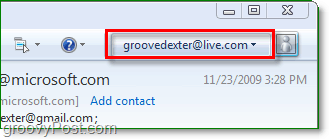 iniciar sesión en Windows Live a través de Windows Live Mail