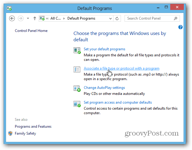 Elija los programas de Windows 8